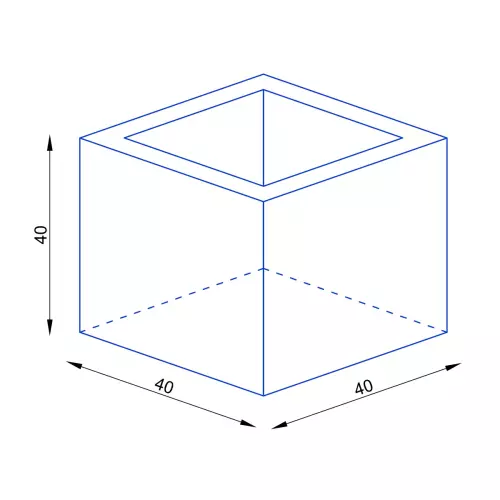 Wymiary donicy D992B