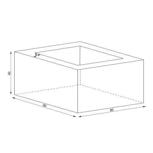 donica D992EB - wymiary