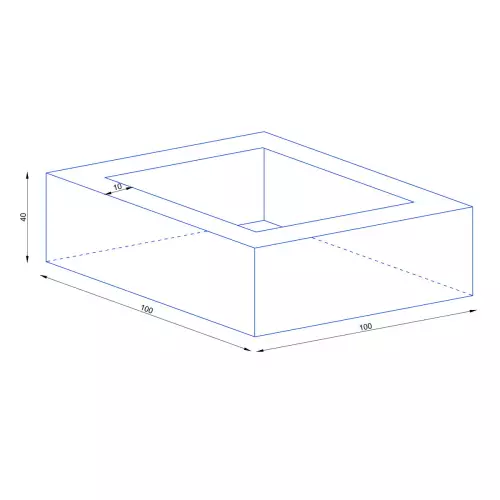 Wymiary donicy D992FB