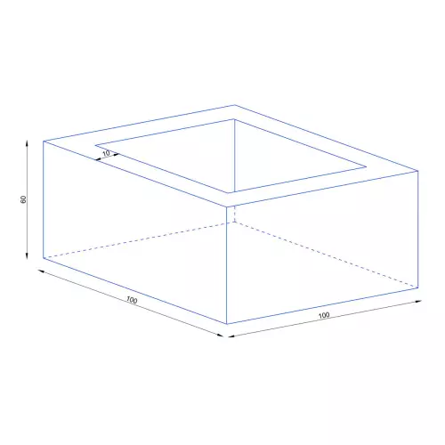 Wymiary donicy D992FD