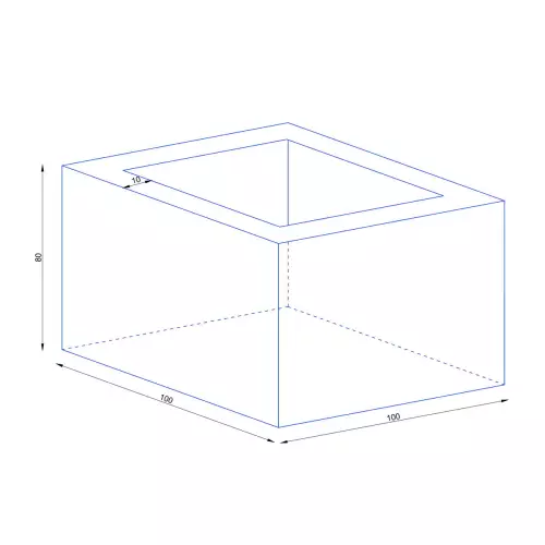 Wymiary donicy D992FE