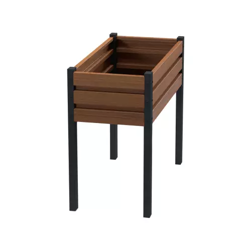 Rabata warzywna z nóżkami 100x50x90 cm orzech