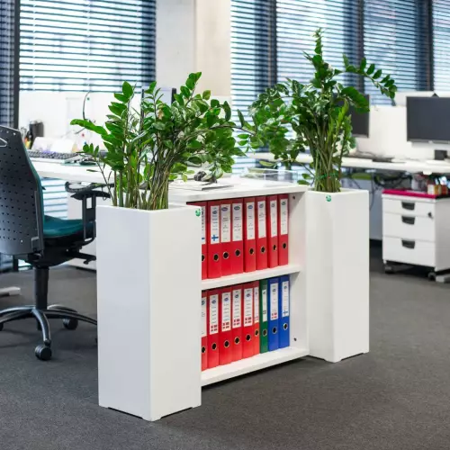 Donica D973B/biały połysk w biurze