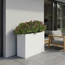 Donica LONGO 90x33x75 cm biały