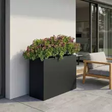 Donica LONGO 90x33x75 cm czarny