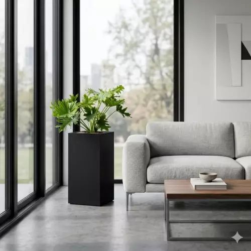 Donica ALTO 33x33x75 cm czarny