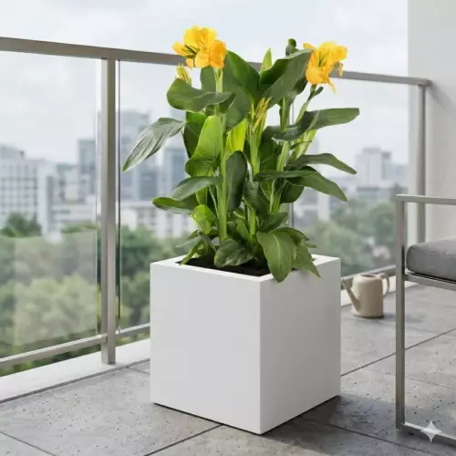 Donica LIGO 40x40x40 cm biały