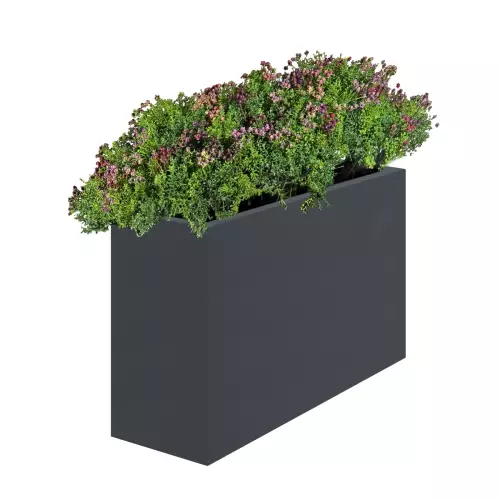 Antracytowa donica SOLIDO LONGO 90x33x75 cm