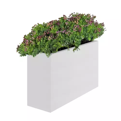 Biała donica SOLIDO LONGO 90x33x75 cm