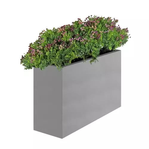 Szara donica SOLIDO LONGO 90x33x75 cm