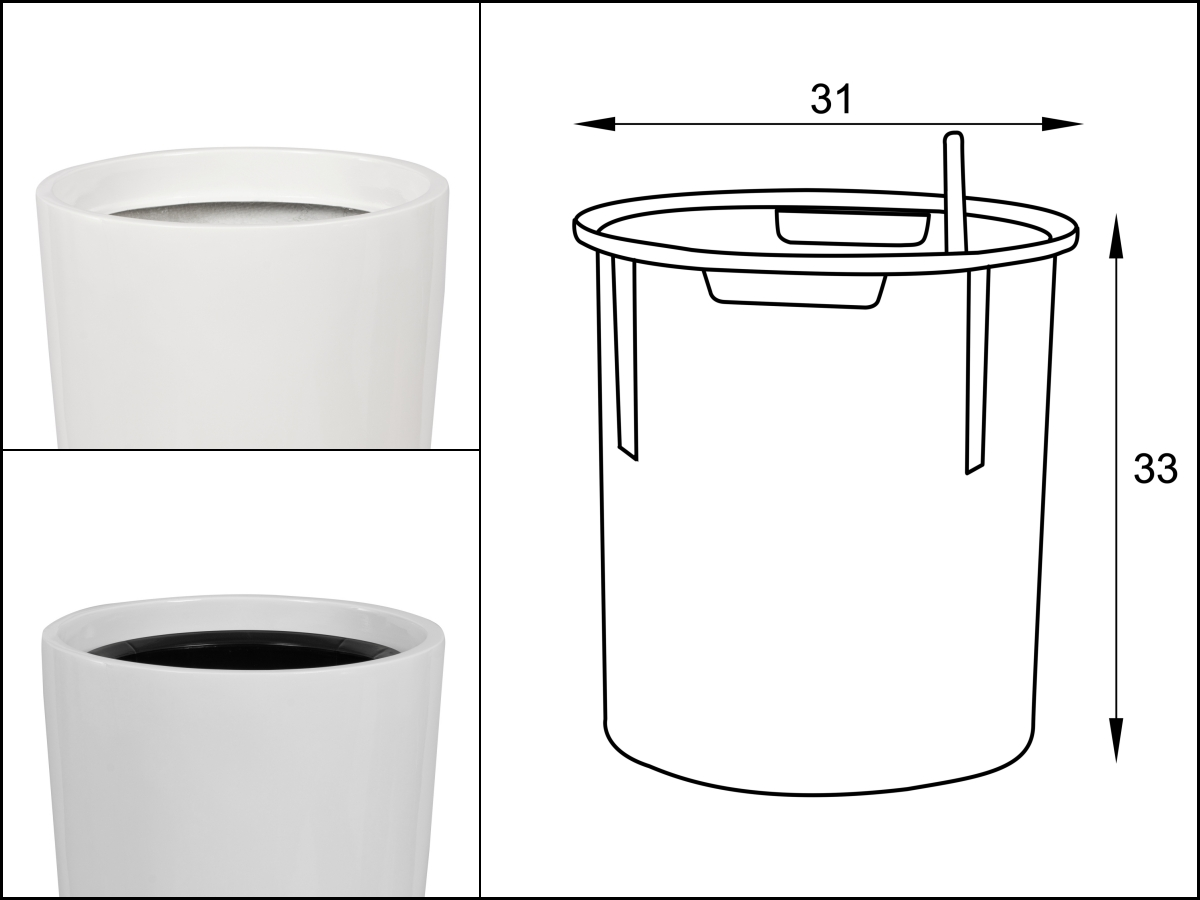 wewnętrzna donica do donicy zadora d208d