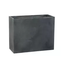 Donica z włókna szklanego D272L w kolorze grafitowy beton
