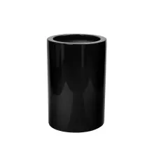 Donica ZADORA Premium D901BA Ø40x60 cm czarny połysk