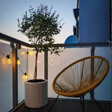 Donica z włókna szklanego D901B biały połysk