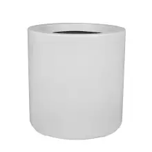 Duża okrągła donica D901E Ø80x80 cm biały mat