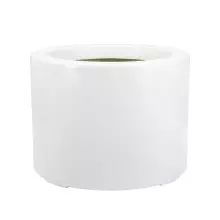 Duża okrągła donica D901ED w kolorze biały mat