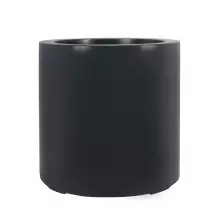 Duża okrągła donica D901E Ø80x80 cm antracyt mat