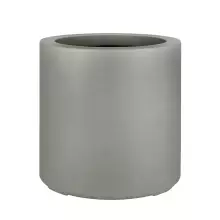 Duża okrągła donica D901E Ø80x80 cm szary mat