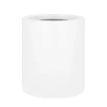 Biała matowa donica z włókna szklanego D901N