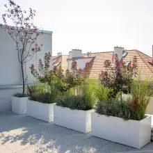 Donica z włókna szklanego D913D biały połysk