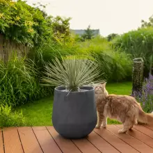 Donica z włókna szklanego SQ50 grafitowy beton