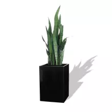 Donica z włókna szklanego D100C czarny połysk