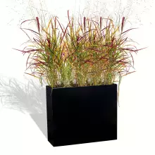 Donica z włókna szklanego ZADORA Premium D272A czarny połysk