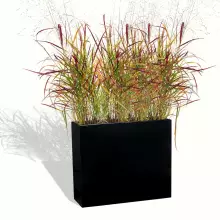 Donica z włókna szklanego ZADORA Classic D272A czarny połysk