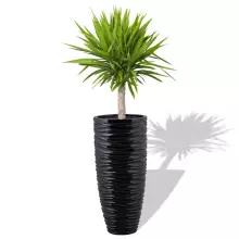 Donica z włókna szklanego D7087D czarny połysk