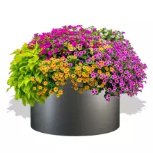 Donica z włókna szklanego D901C szary mat