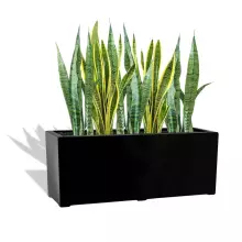 Donica z włókna szklanego D972L czarny połysk