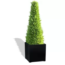 Donica z włókna szklanego D992B czarny połysk