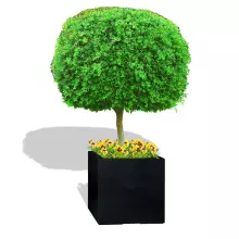 Donica z włókna szklanego D992D czarny połysk