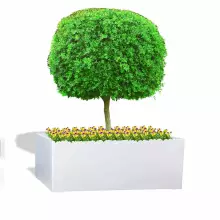 Donica z włókna szklanego D992FB biały połysk