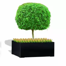 Donica z włókna szklanego D992FB czarny połysk