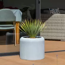 Donica z włókna szklanego AMBIENTE 35 szary beton z wkładem