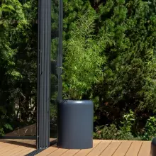 Donica z włókna szklanego AMBIENTE 60 antracyt mat z wkładem