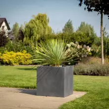 Donica z włókna szklanego D92B grafitowy beton