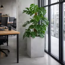 Donica z włókna szklanego D100C szary beton