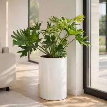 Donica z włókna szklanego D101C biały połysk