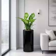 Donica z włókna szklanego D101D czarny połysk