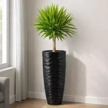 Donica z włókna szklanego D7087D czarny połysk