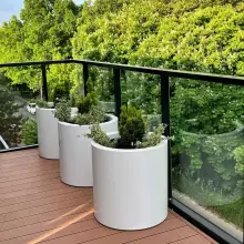 Donica z włókna szklanego D901D biały połysk