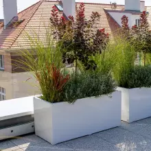 Donica z włókna szklanego D913D biały mat