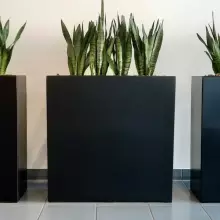 Donica z włókna szklanego D972A czarny mat