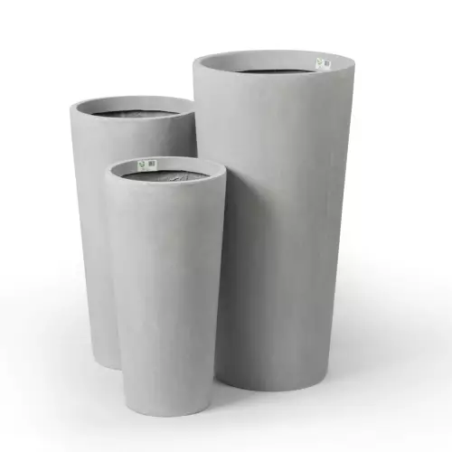 Donice D208 szary beton w różnych wysokościach: 66, 76 i 91 cm