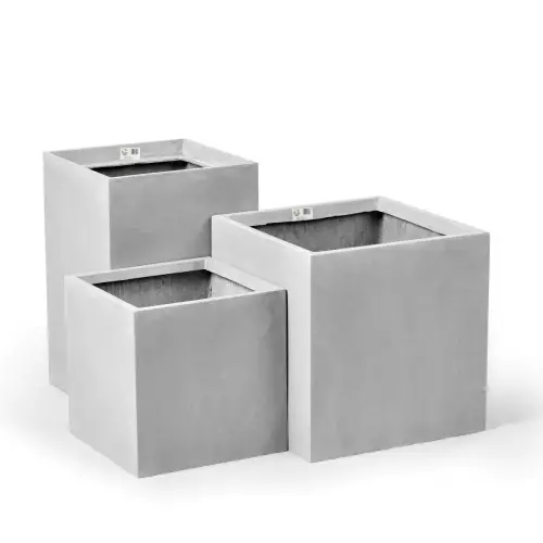 Donice prostokątne w kolorze szarego betonu