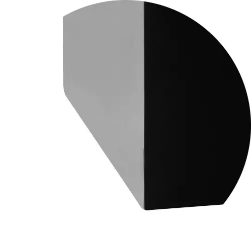 Dolna krawędź czarnej donicy D100C