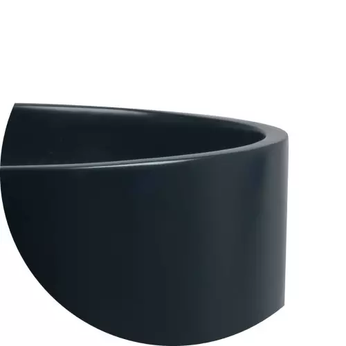 Górna krawędź donicy D101A w kolorze antracytowym