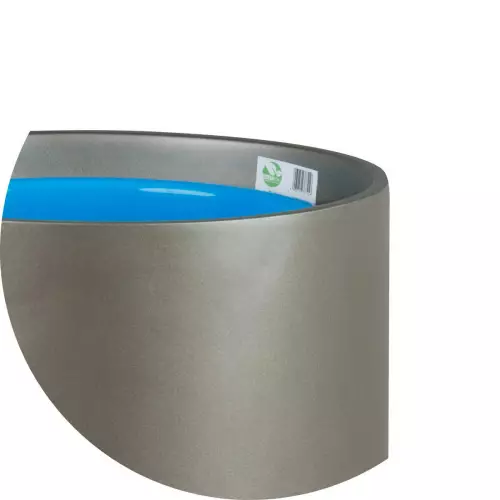 Górna krawędź donicy D101D w kolorze szarym